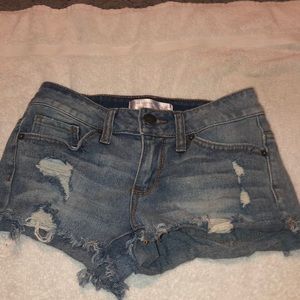 Ripped Jean shorts